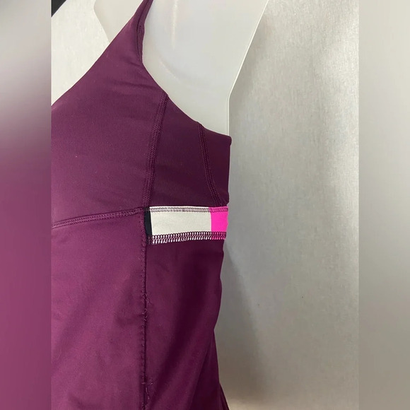 Lululemon Athletica  Stuff Your Bra cross cross Tank Pink Plum - Picture 8 of 13